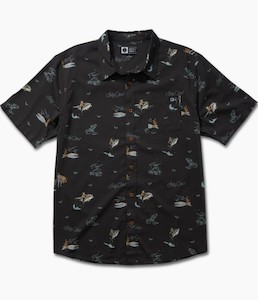 Salty Crew Round Up SS Shirt-Black