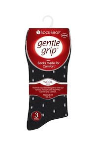 Gentle Grip Wool Blend Socks 3 Pack