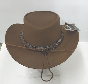 Eskay Oily Nubuck Cow Suede Leather Hat