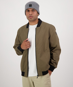 Swanndri Bevan Bomber Jacket-Dark Olive