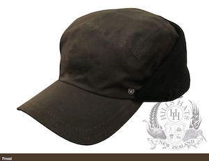 The Fiord Oilskin Flap Cap-Brown