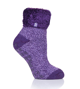 Ladies HH Lounge Grip Sock-Purple