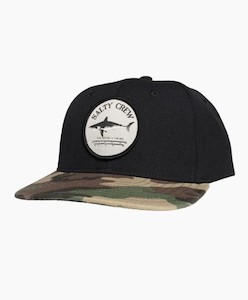 Salty Crew Bruce 6 Panel Cap-Black/Camo