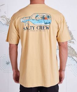 Salty Crew Message S/S Tee-Camel