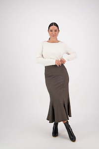 Vassalli Fluted Skirt-Logic