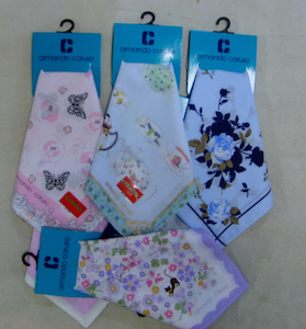 Clothing: Ladies Amando Hankies Single Carded-Assorted