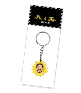 Pro & Hop Post Malone Flower Key Ring