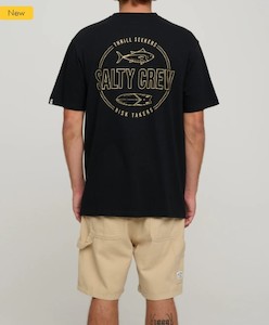 Salty Crew Outlined Standard SS Tee-Black