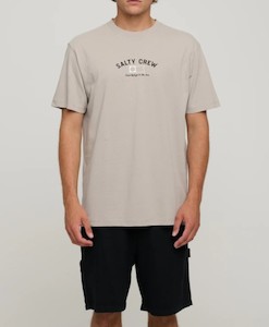 Salty Crew Nautical Standard SS Tee-Stone Grey