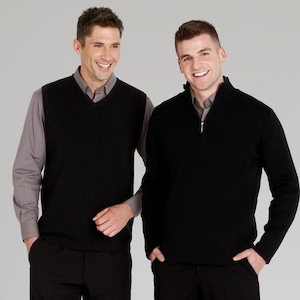 Mens Wool Rich 1/2 Zip Pullover