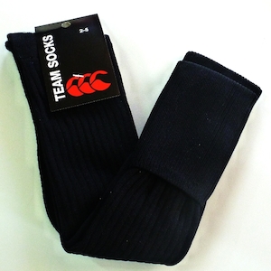 Plain Black Team Sports Socks