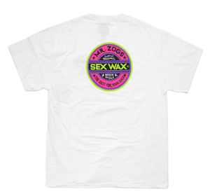 Clothing: Sexwax Fluoro Tee- White