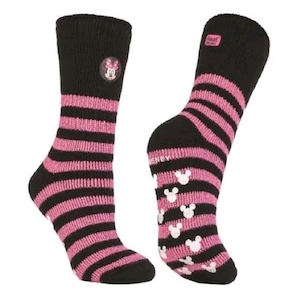 Clothing: Heat Holder Minnie Mouse Socks