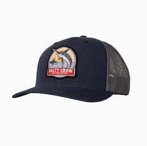 Salty Crew Deep Drop Retro Trucker Cap-Navy/Grey