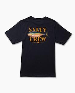 Salty Crew Yellowfin Boys SS Tee-Navy