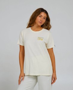 Salty Crew Board Walk Boyfriend Tee-Off White