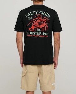 Salty Crew Lobster Pot Premium SS Tee-Black