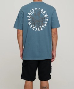 Salty Crew Tentacles Standard SS Tee-Dark Slate