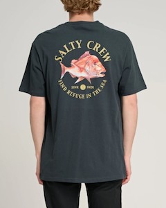 Salty Crew Snap Attack Standard SS Tee-Coal