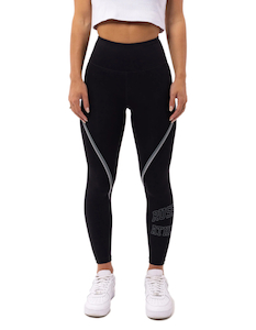 Clothing: Russell Girls Two Stripe Leggings-Black