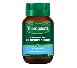 Thompson‘s Bilberry 12000 60 Capsules (2026.05)