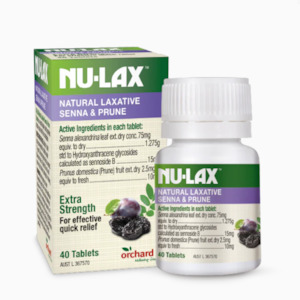 Orchard Nulax Natural Laxative prune 40 tabs （西梅）2026.08