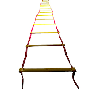 Sporting equipment: Flat 17 Rung Agility Ladder 8m