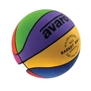 Avaro Rainbow Basketball Size 6