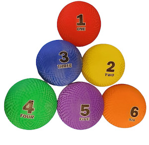 Sporting equipment: Numbered Playballs – Setet of 6