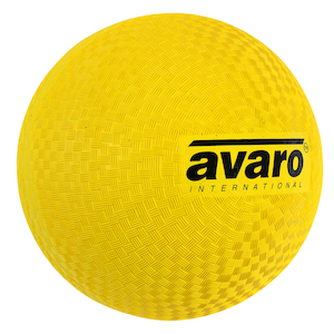 Sporting equipment: Avaro Rubber Playground Ball (8.5″) – Yellow