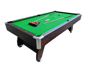 8 Ft Pool Table with Auto Return Green