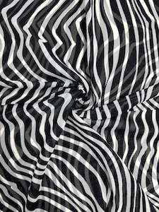 Printed Chiffon - Zebraic - 150cm