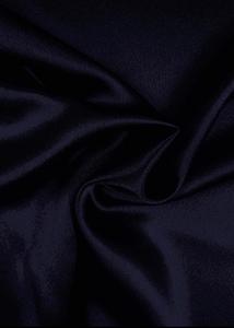 Fabric Satin: Satin Back Crepe - Black -150cm