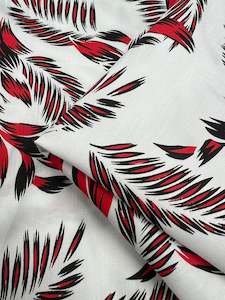 Cotton Sateen - Palm Stroke  - 140cm