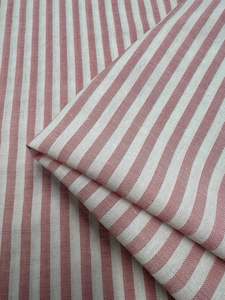 Linen: Linen Cotton - Pink Stripe - 145cm