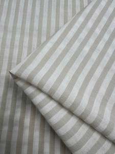 Linen: Linen Cotton - Arctic Wolf Stripe - 145cm