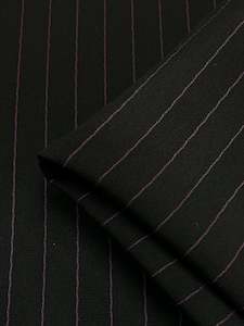 Microfibre Suiting - Black/Pink Stripe - 150cm