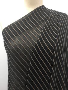 Stripe Knit - Black & Grey Stripe - 118cm