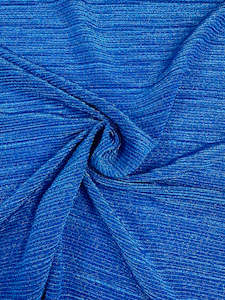 Knits: Metallic Knit - Cobalt - 150cm