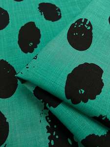 Bamboo Rayon - Stamp Deep Green - 145cm