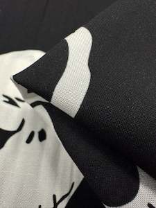 Rayon: Printed Rayon - Skellington - 140cm