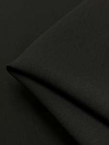 Mercerised Cotton - Black - 150cm