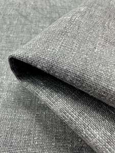 Textured Cotton: Upholstery Canvas - Charcoal - 140cm