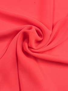 Hi-Multi Chiffon - Fluoro Coral - 150cm