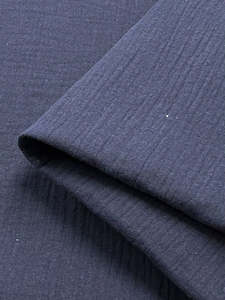 Muslin: Muslin - Navy - 135cm