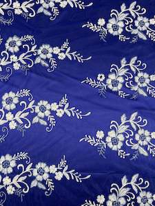 Embroidered Lace - Royal - 150cm