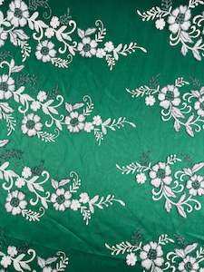 Embroidered Lace - Teal - 150cm