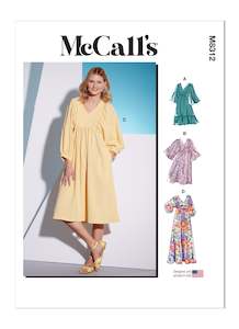 Pattern - Mccall's - M8312 - Misses’ Dresses (L,XL,XXL)