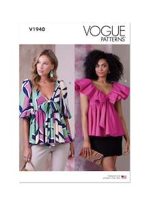 Pattern - Vouge - 1940 -  Misses’ Tops