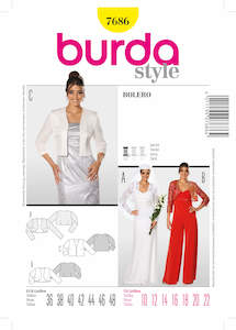 Pattern - Burda - 7686 - Burda Style, Bolero